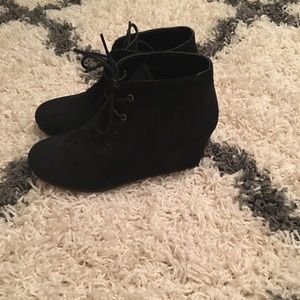 Black booties! Size 8